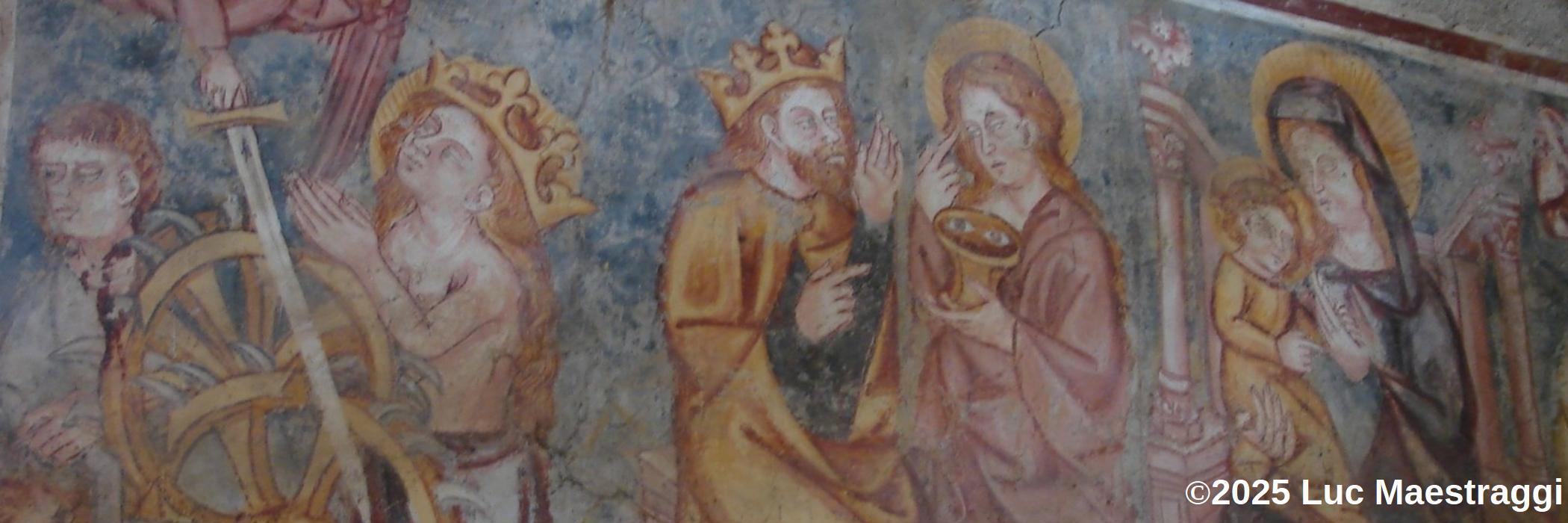 Accès à la page "Peintures Murales Médievales" - Peinture murales de Saint-Vincent